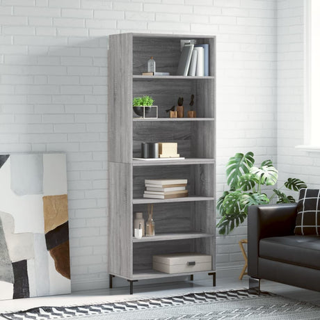 Highboard 69.5X34X180 Cm Engineered Wood