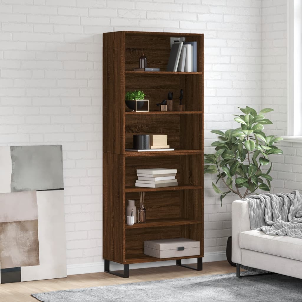 Highboard 69.5X34X180 Cm Engineered Wood