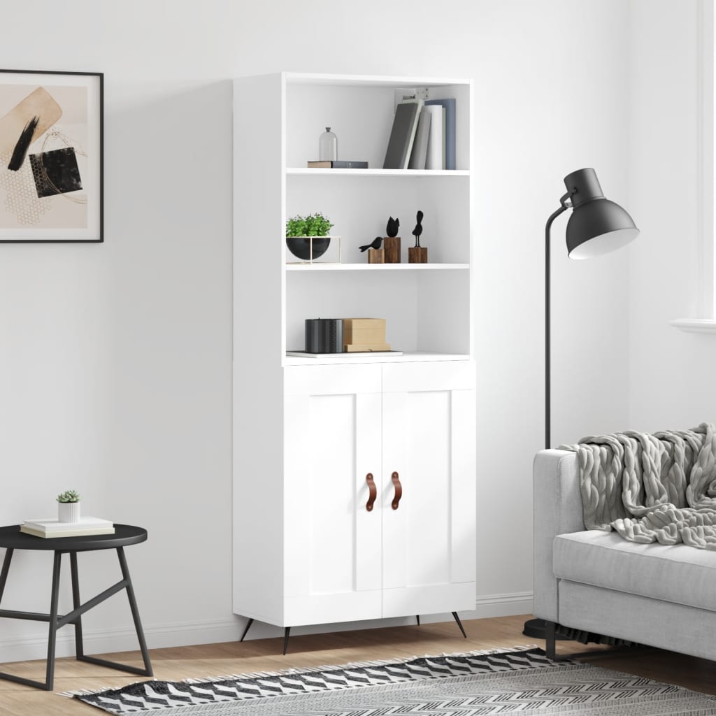 Highboard 69.5X34X180 Cm Engineered Wood