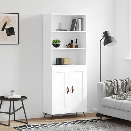 Highboard 69.5X34X180 Cm Engineered Wood