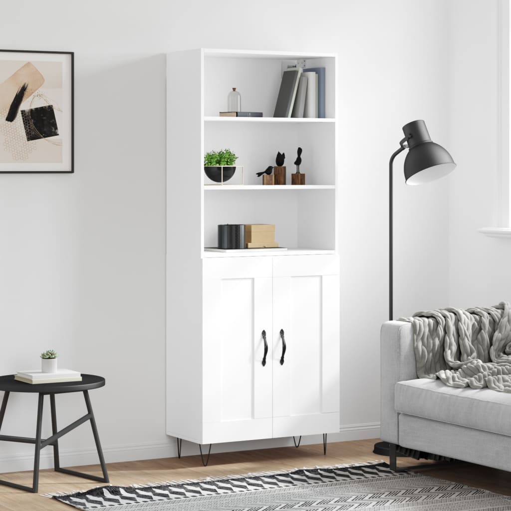 Highboard 69.5X34X180 Cm Engineered Wood