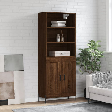Highboard 69.5X34X180 Cm Engineered Wood