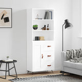 Highboard 69.5X34X180 Cm Engineered Wood