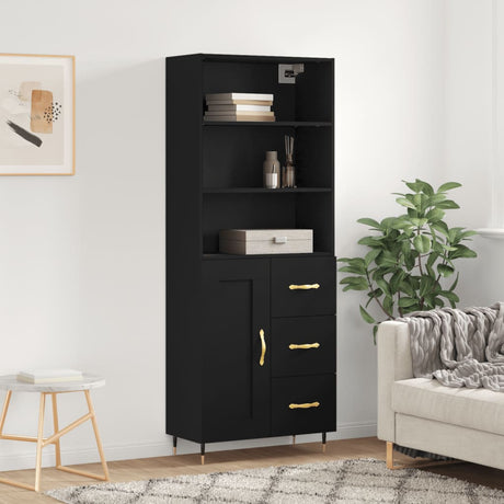 Highboard 69.5X34X180 Cm Engineered Wood