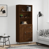 Highboard 69.5X34X180 Cm Engineered Wood