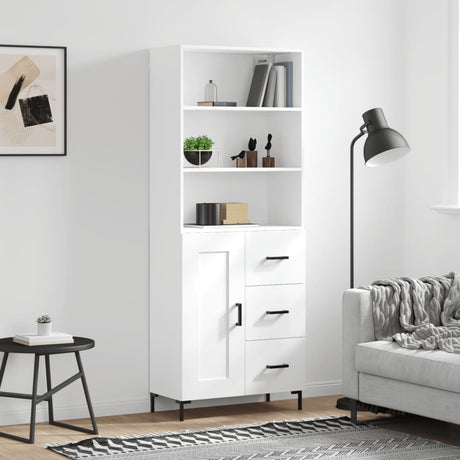 Highboard 69.5X34X180 Cm Engineered Wood