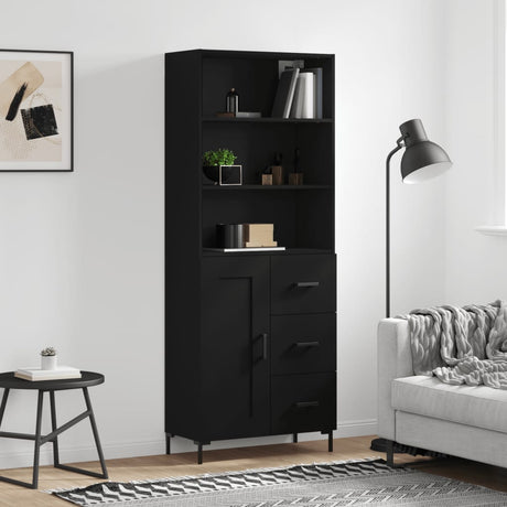 Highboard 69.5X34X180 Cm Engineered Wood