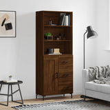 Highboard 69.5X34X180 Cm Engineered Wood