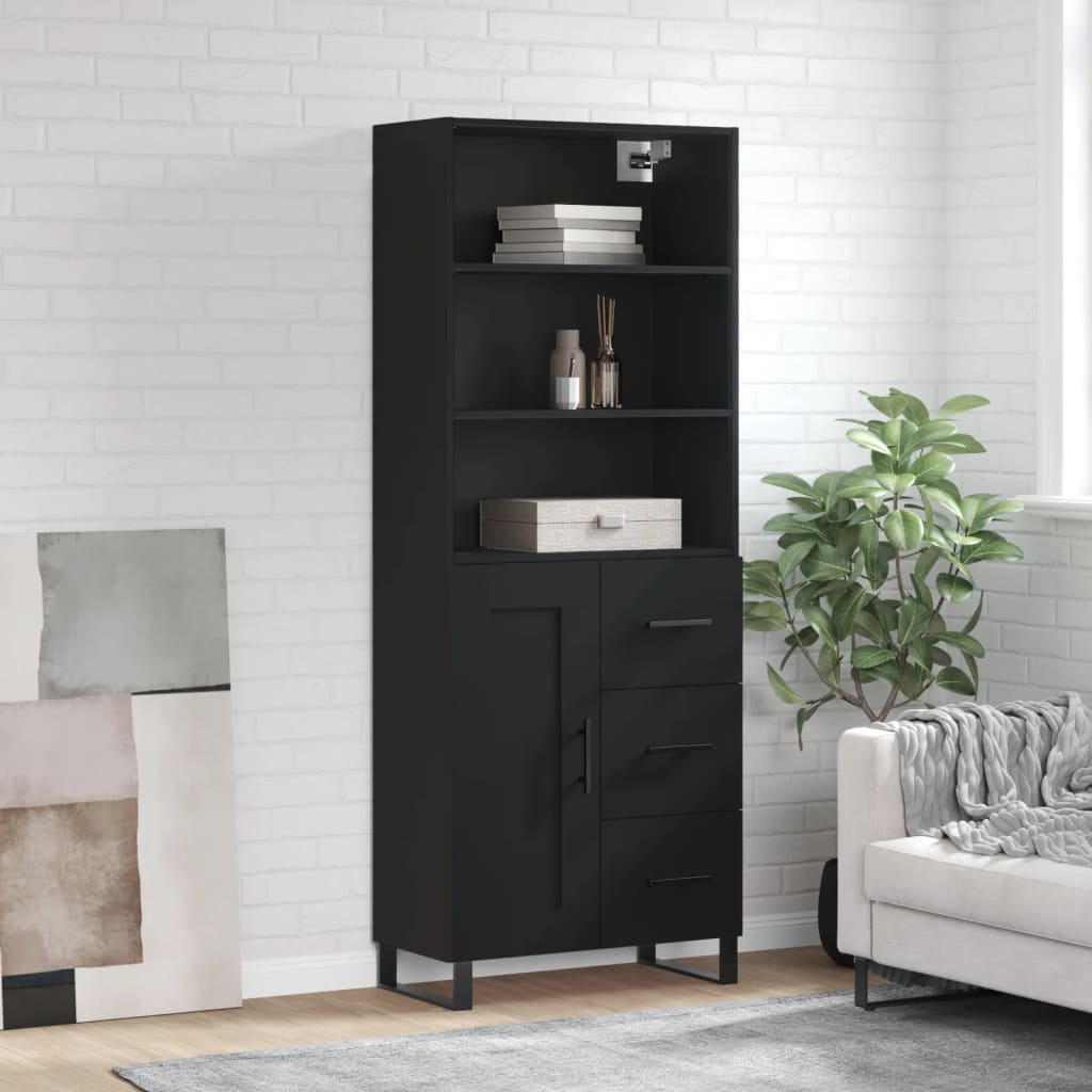 Highboard 69.5X34X180 Cm Engineered Wood