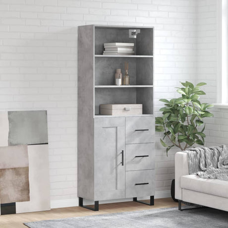 Highboard 69.5X34X180 Cm Engineered Wood