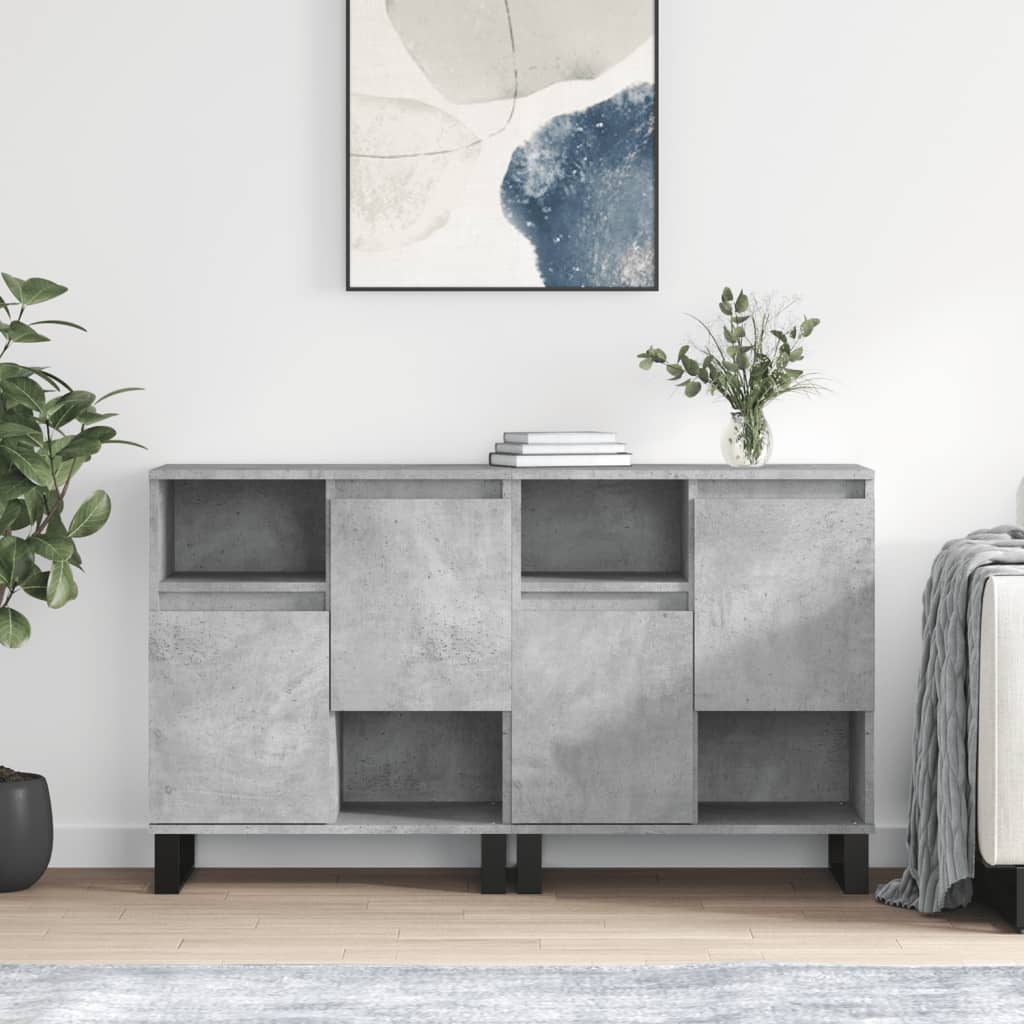 Sideboards 2 Pcs Engineered Wood