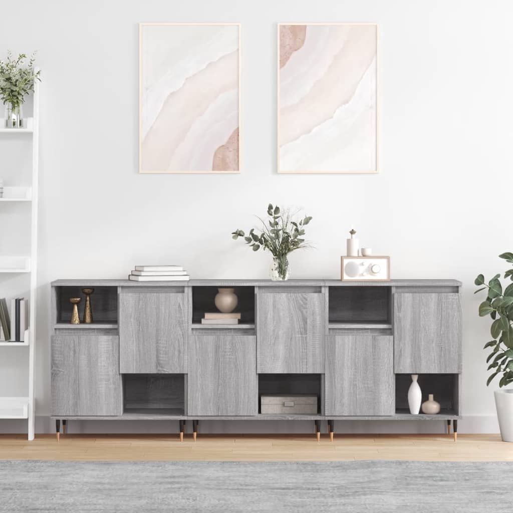 Sideboards 2 Pcs Engineered Wood