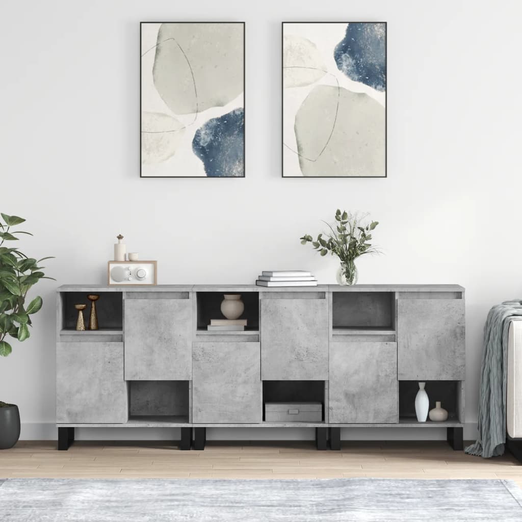 Sideboards 2 Pcs Engineered Wood