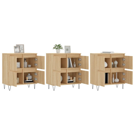 Sideboards 3 Pcs Engineered Wood
