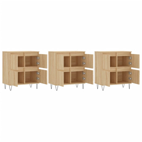 Sideboards 3 Pcs Engineered Wood