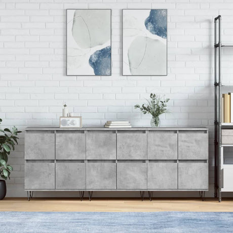 Sideboards 3 Pcs Engineered Wood