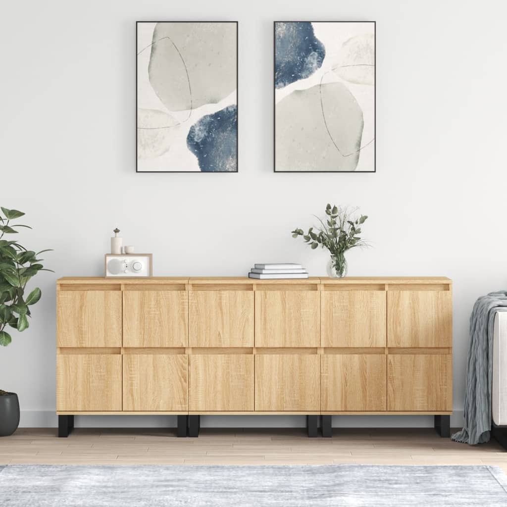 Sideboards 2 Pcs Engineered Wood