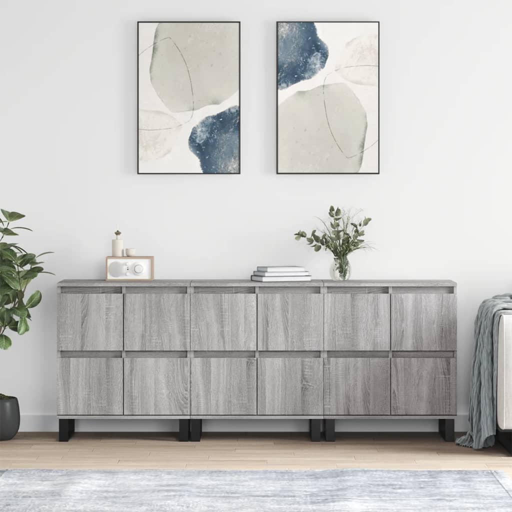 Sideboards 2 Pcs Engineered Wood