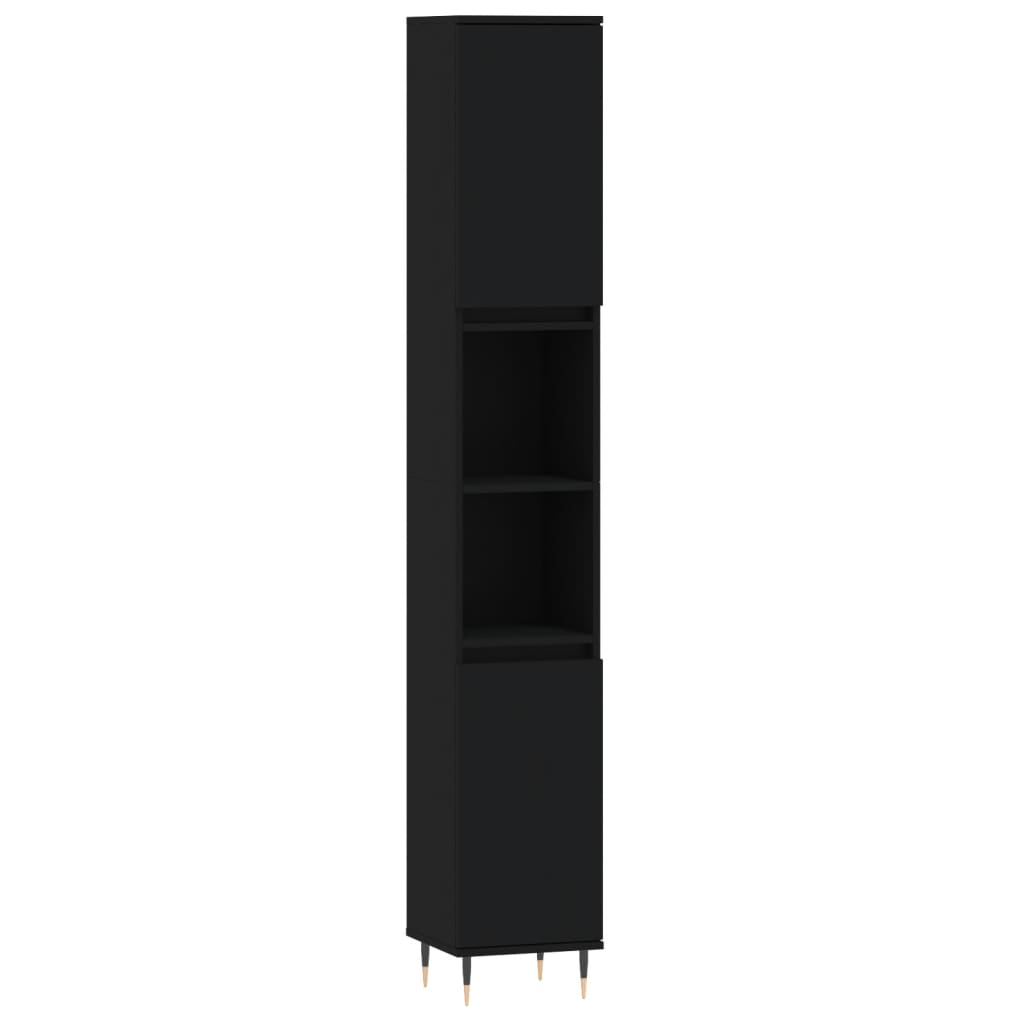 3 Piece Bathroom Furniture Set Engineered Wood