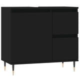 3 Piece Bathroom Furniture Set Engineered Wood