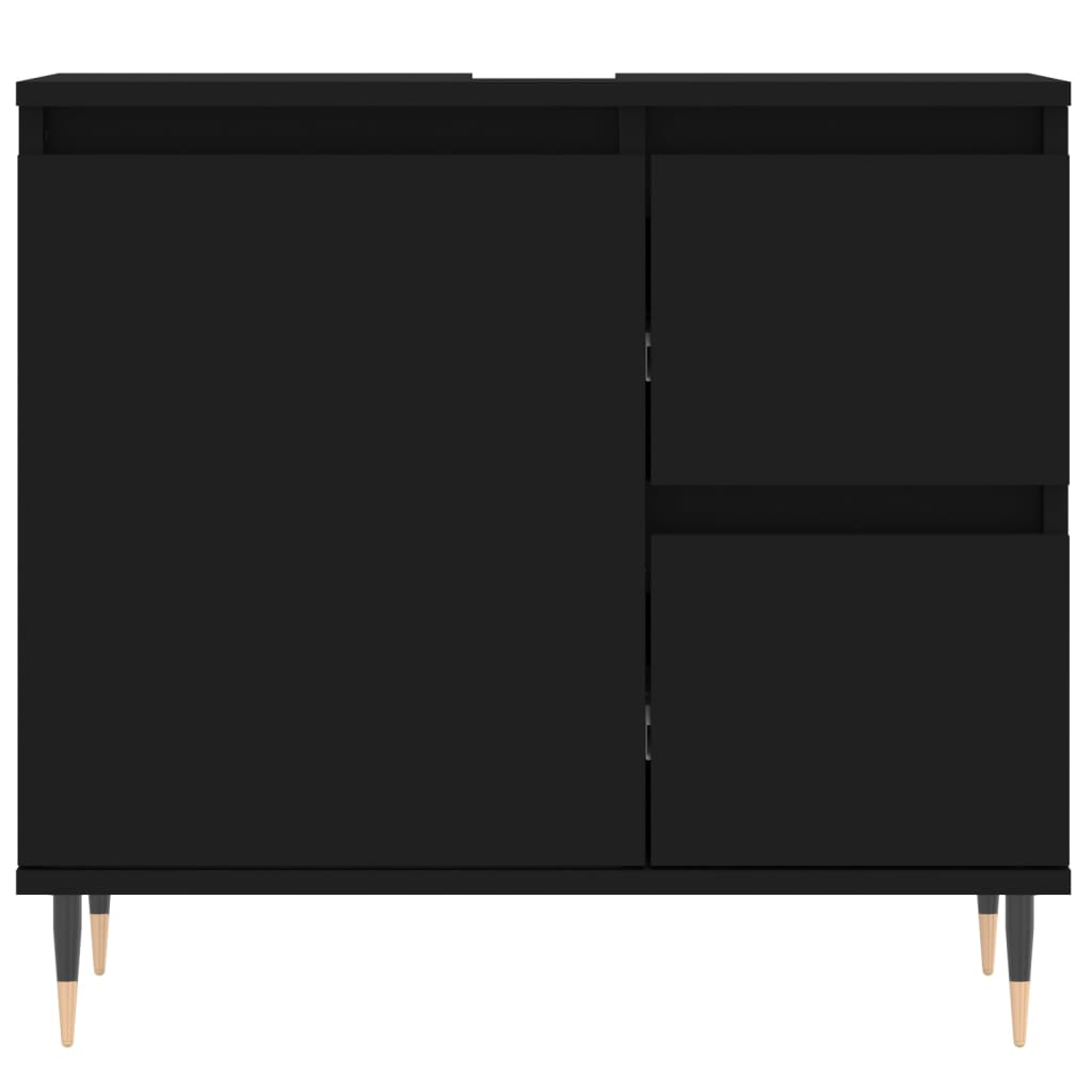 3 Piece Bathroom Furniture Set Engineered Wood