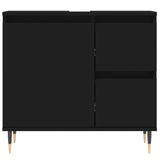 3 Piece Bathroom Furniture Set Engineered Wood