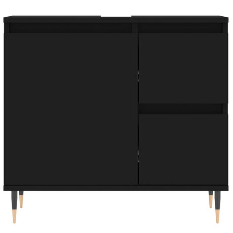 3 Piece Bathroom Furniture Set Engineered Wood