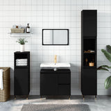 3 Piece Bathroom Furniture Set Engineered Wood
