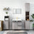 3 Piece Bathroom Furniture Set Engineered Wood