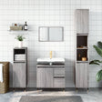 3 Piece Bathroom Furniture Set Engineered Wood