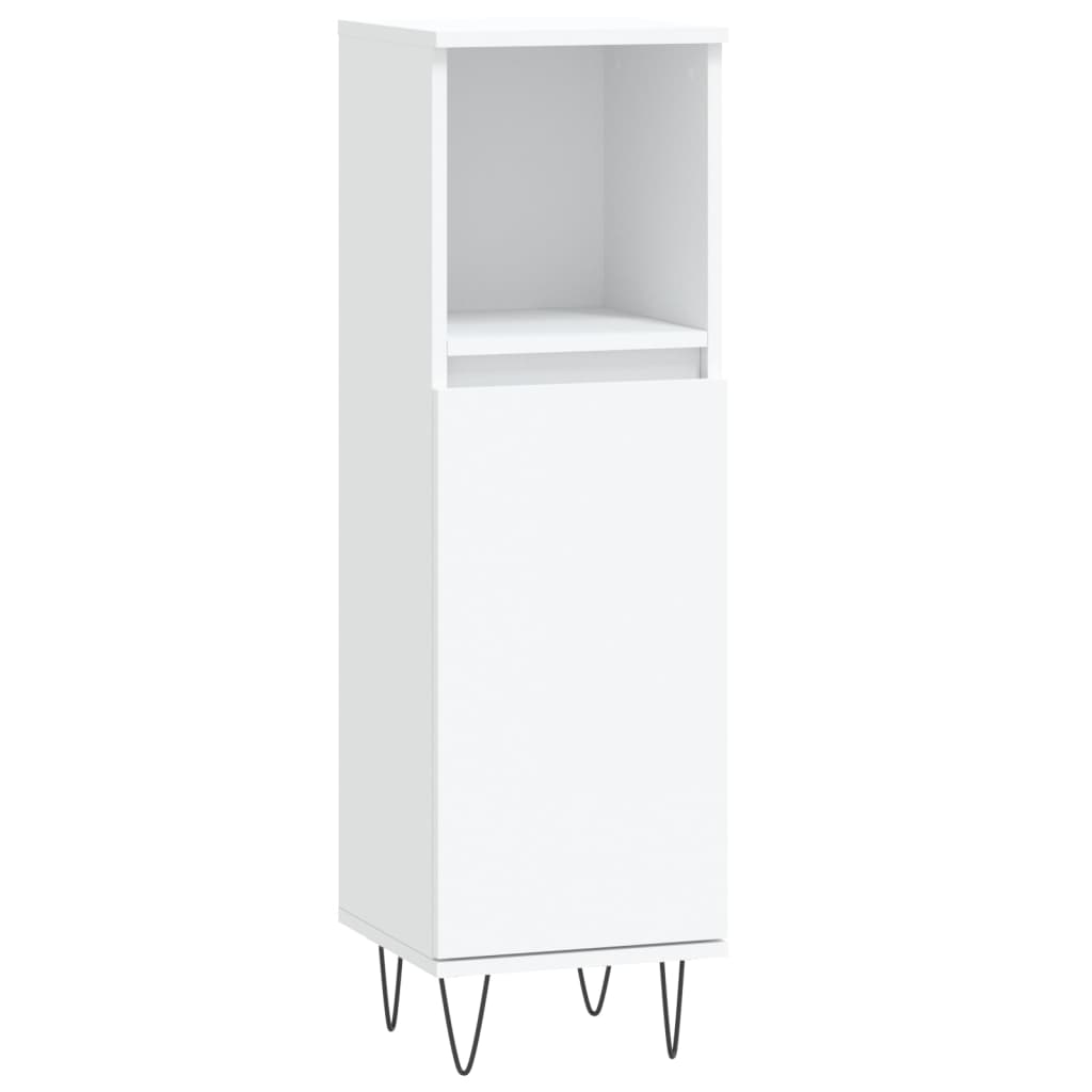 3 Piece Bathroom Furniture Set Engineered Wood