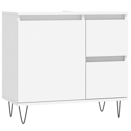3 Piece Bathroom Furniture Set Engineered Wood