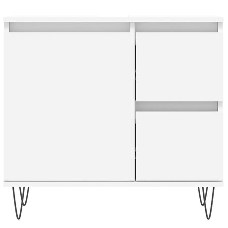 3 Piece Bathroom Furniture Set Engineered Wood