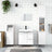 3 Piece Bathroom Furniture Set Engineered Wood