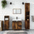 3 Piece Bathroom Furniture Set Engineered Wood