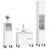 3 Piece Bathroom Furniture Set Engineered Wood