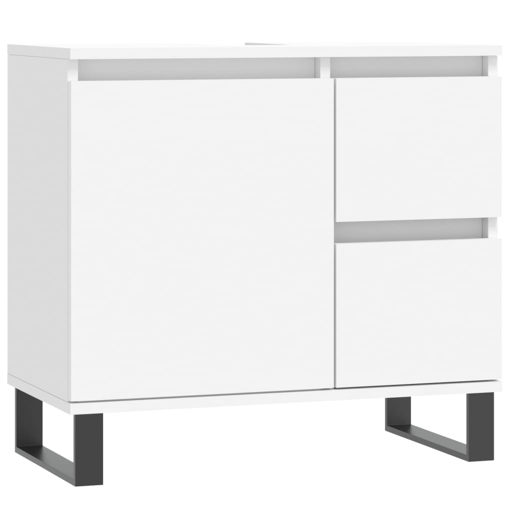 3 Piece Bathroom Furniture Set Engineered Wood