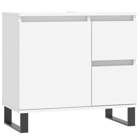 3 Piece Bathroom Furniture Set Engineered Wood