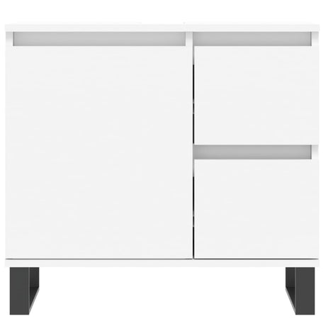 3 Piece Bathroom Furniture Set Engineered Wood