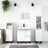 3 Piece Bathroom Furniture Set Engineered Wood