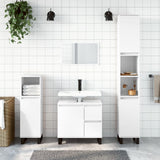 3 Piece Bathroom Furniture Set Engineered Wood