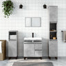 3 Piece Bathroom Furniture Set Engineered Wood