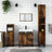 3 Piece Bathroom Furniture Set Engineered Wood