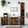 3 Piece Bathroom Furniture Set Engineered Wood