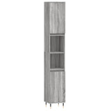 3 Piece Bathroom Furniture Set Engineered Wood