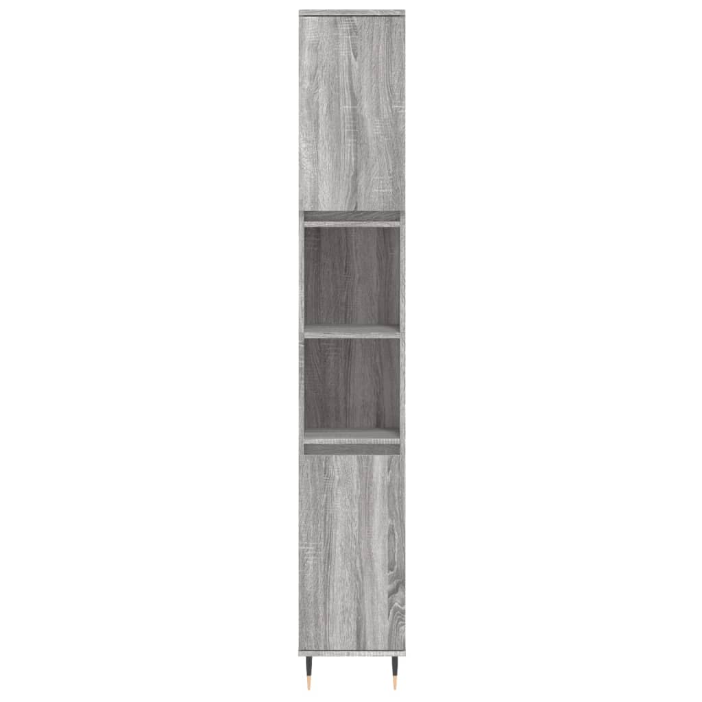 3 Piece Bathroom Furniture Set Engineered Wood