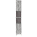 3 Piece Bathroom Furniture Set Engineered Wood
