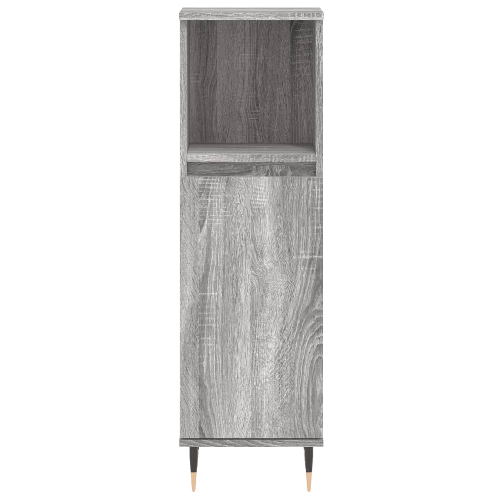 3 Piece Bathroom Furniture Set Engineered Wood