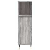 3 Piece Bathroom Furniture Set Engineered Wood