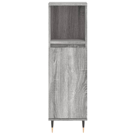 3 Piece Bathroom Furniture Set Engineered Wood